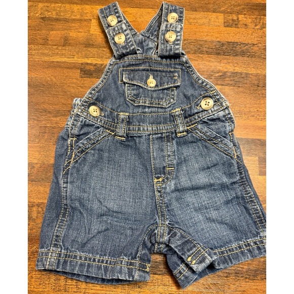 Old Navy Other - Baby boys 0-3 months denim overall shorts.  Suspender type straps.  Summer baby